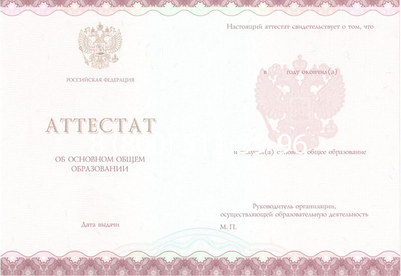 Купить Аттестат за 9 класс 2014-2024 года в Подольске Купить Аттестат за 9 класс 2014-2024 года в Подольске