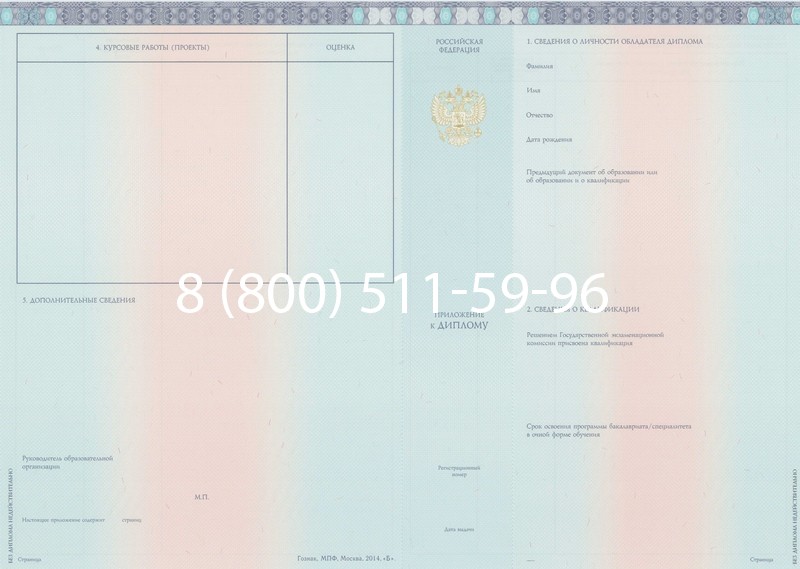 Заказать Диплом бакалавра 2014-2024 года в Подольске