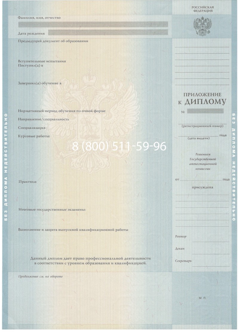 Заказать Диплом бакалавра 2012-2013 годов в Подольске